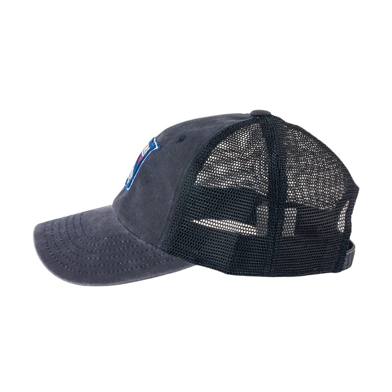 AMERICAN NEEDLE Raglan Bones Officially Licensed NHL Mesh Strapback Hat, New York Rangers, Navy (41152A-NYR) - Image 2